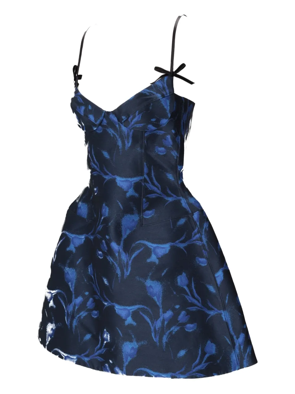 SHUSHU TONG Jurk met korset Blauw