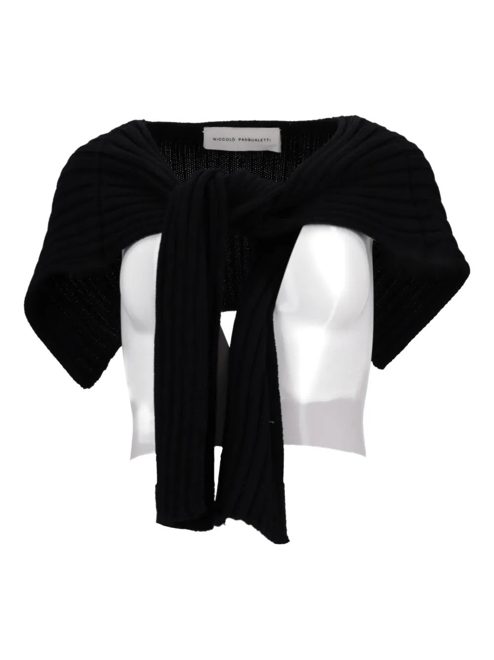 Niccolò Pasqualetti Parte Wool Scarf In Black