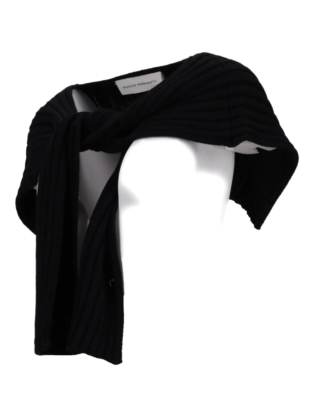 Niccolò Pasqualetti Parte wool scarf - Zwart