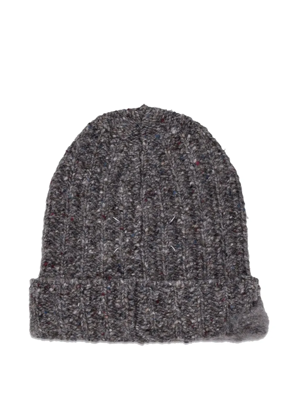Maison Margiela ribbed beanie hat - Grijs