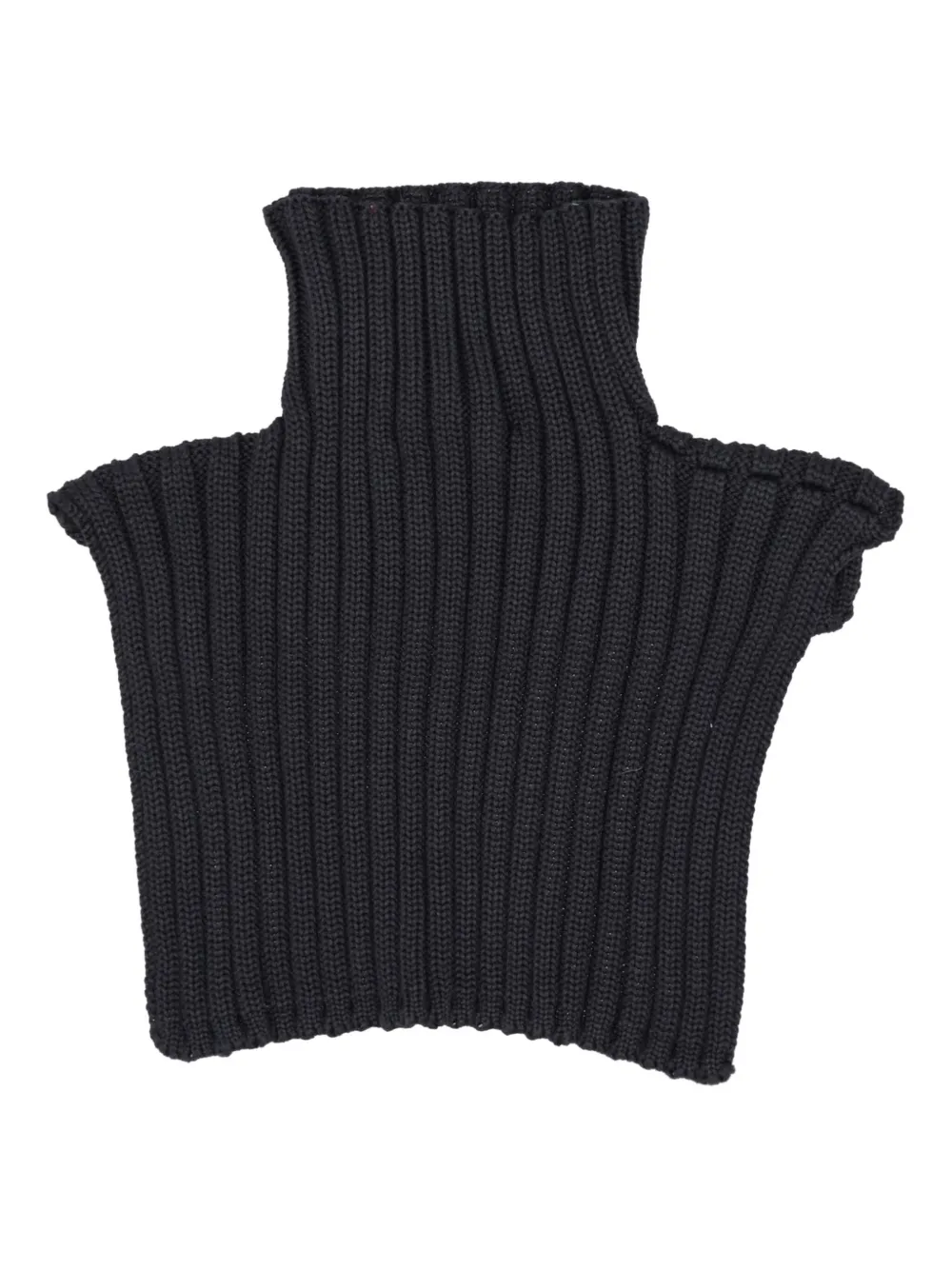 Niccolò Pasqualetti Ribbed Turtleneck Shrug In Black