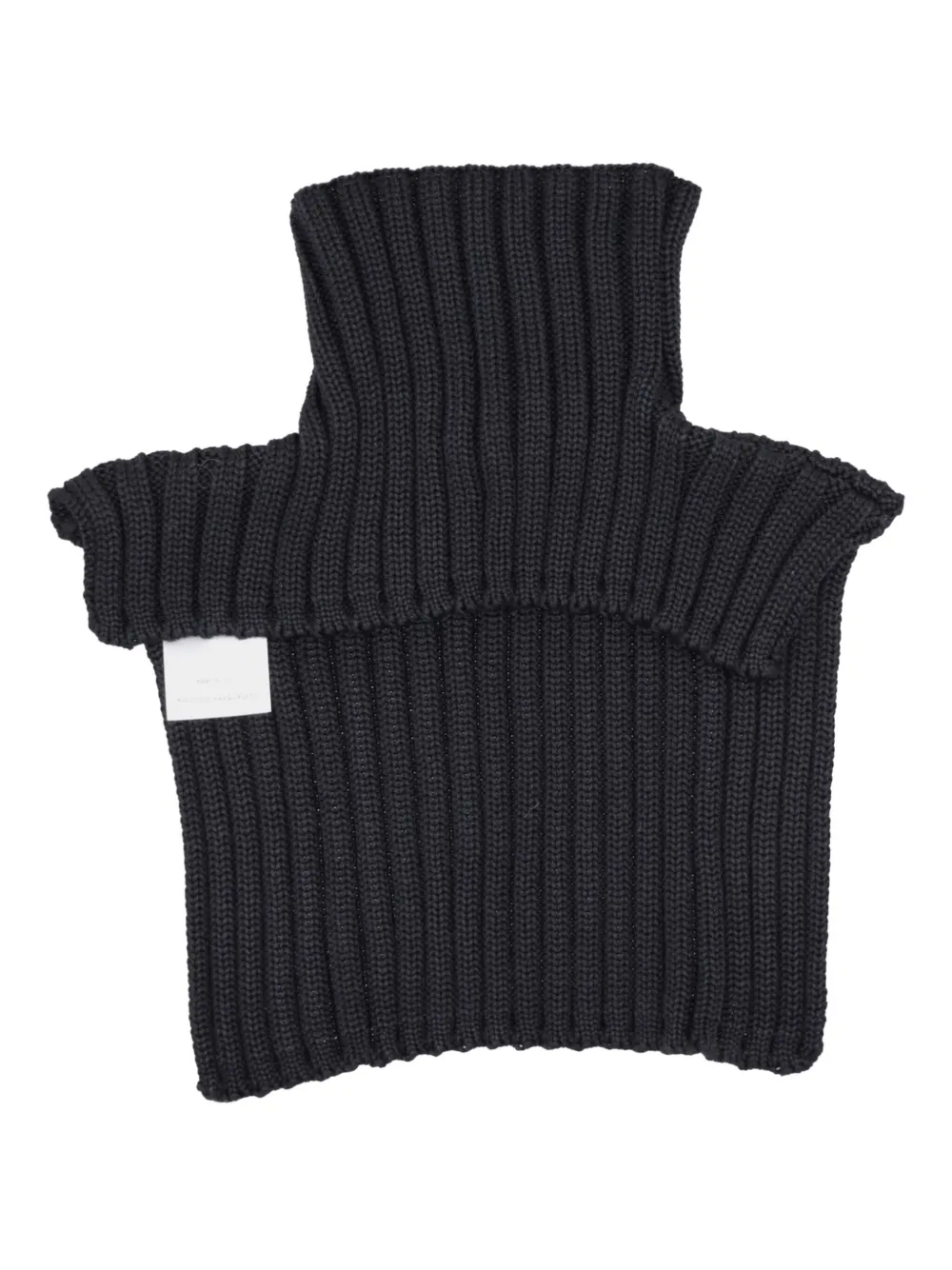 Niccolò Pasqualetti ribbed turtleneck shrug - Zwart