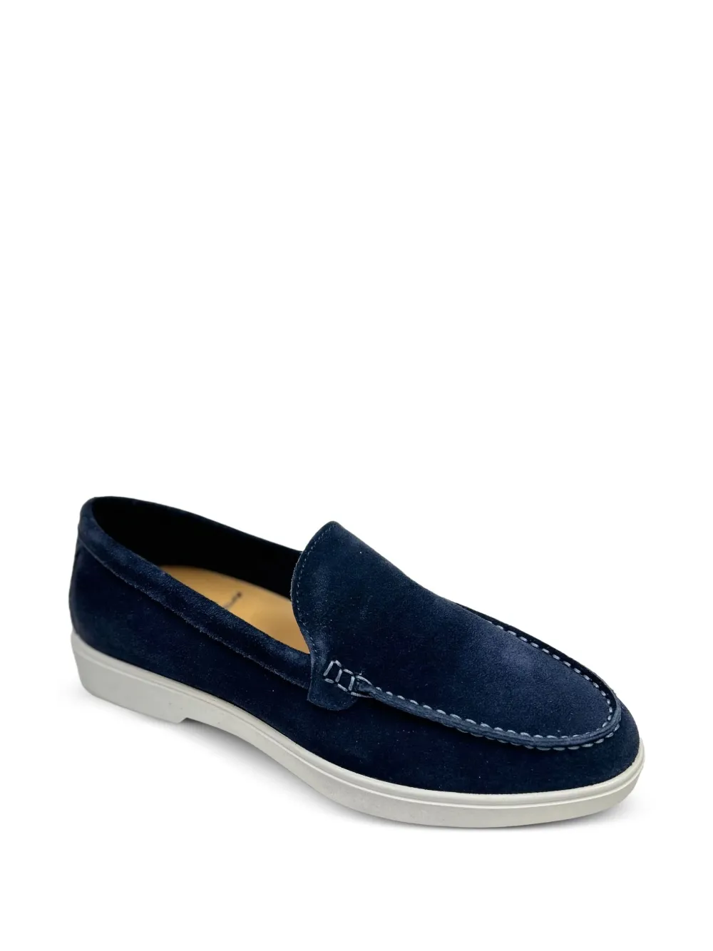 BEKK Suède loafers met gestikt detail - Blauw