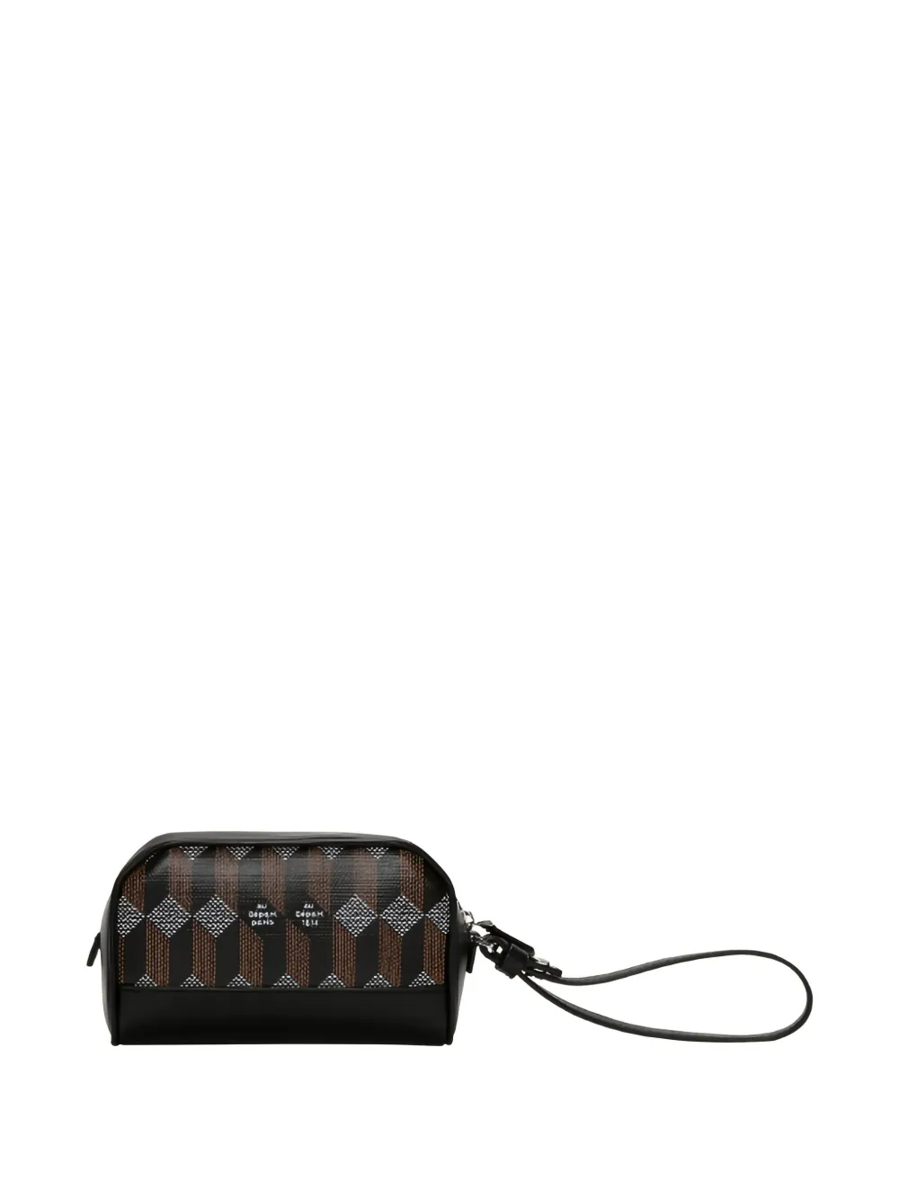 Au Départ Hexagon zip-fastening pouch - Zwart