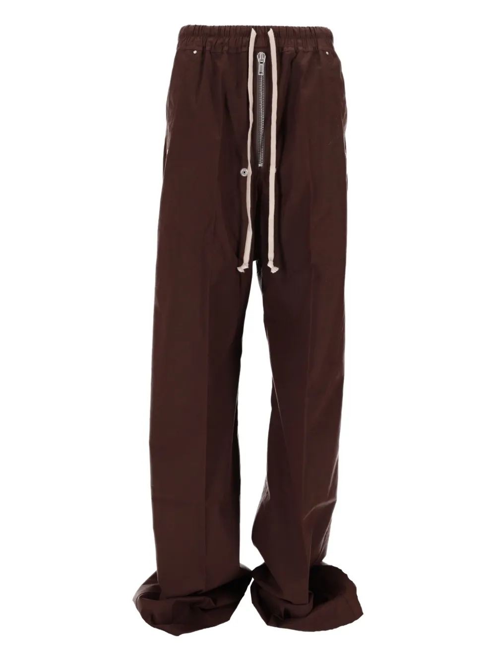 Rick Owens Bela Wide-leg Trousers In Brown