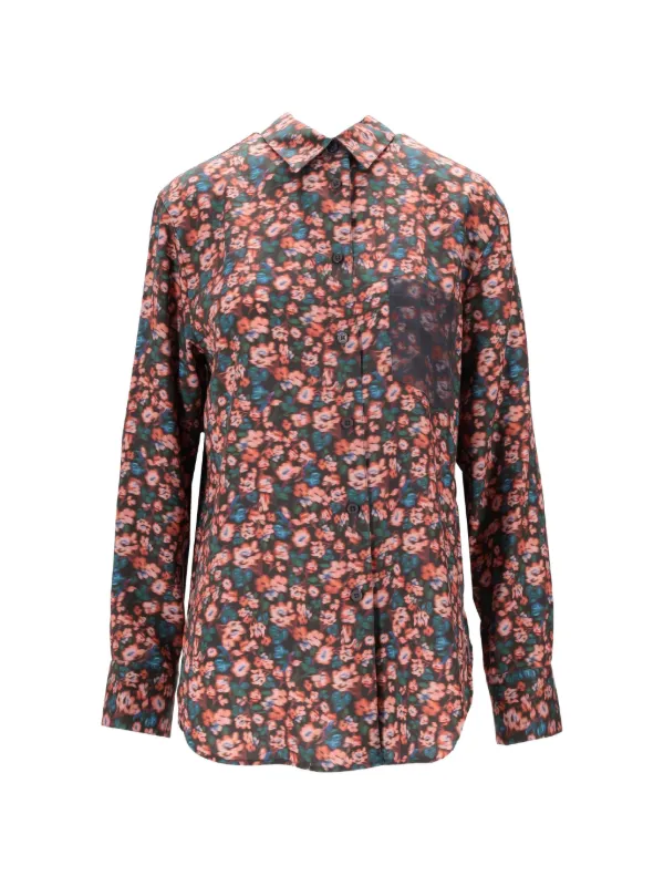Paul Smith Floral-print Shirt in Pink