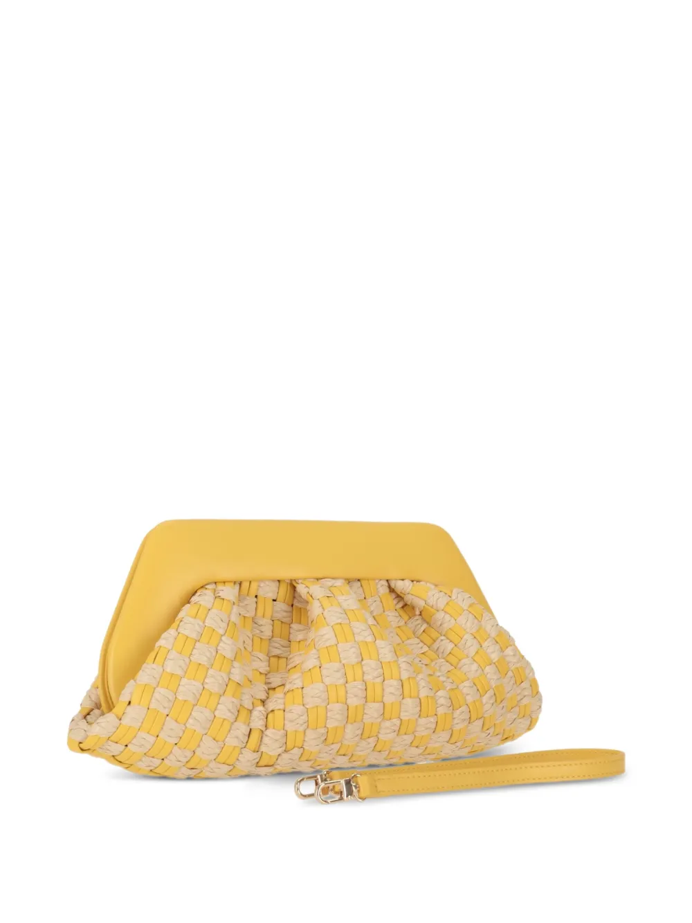 Themoirè Emera kleine tas Geel
