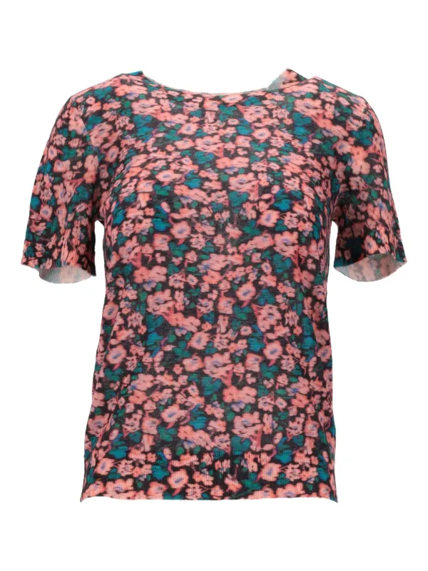 Paul Smith Floral-print Top in Pink