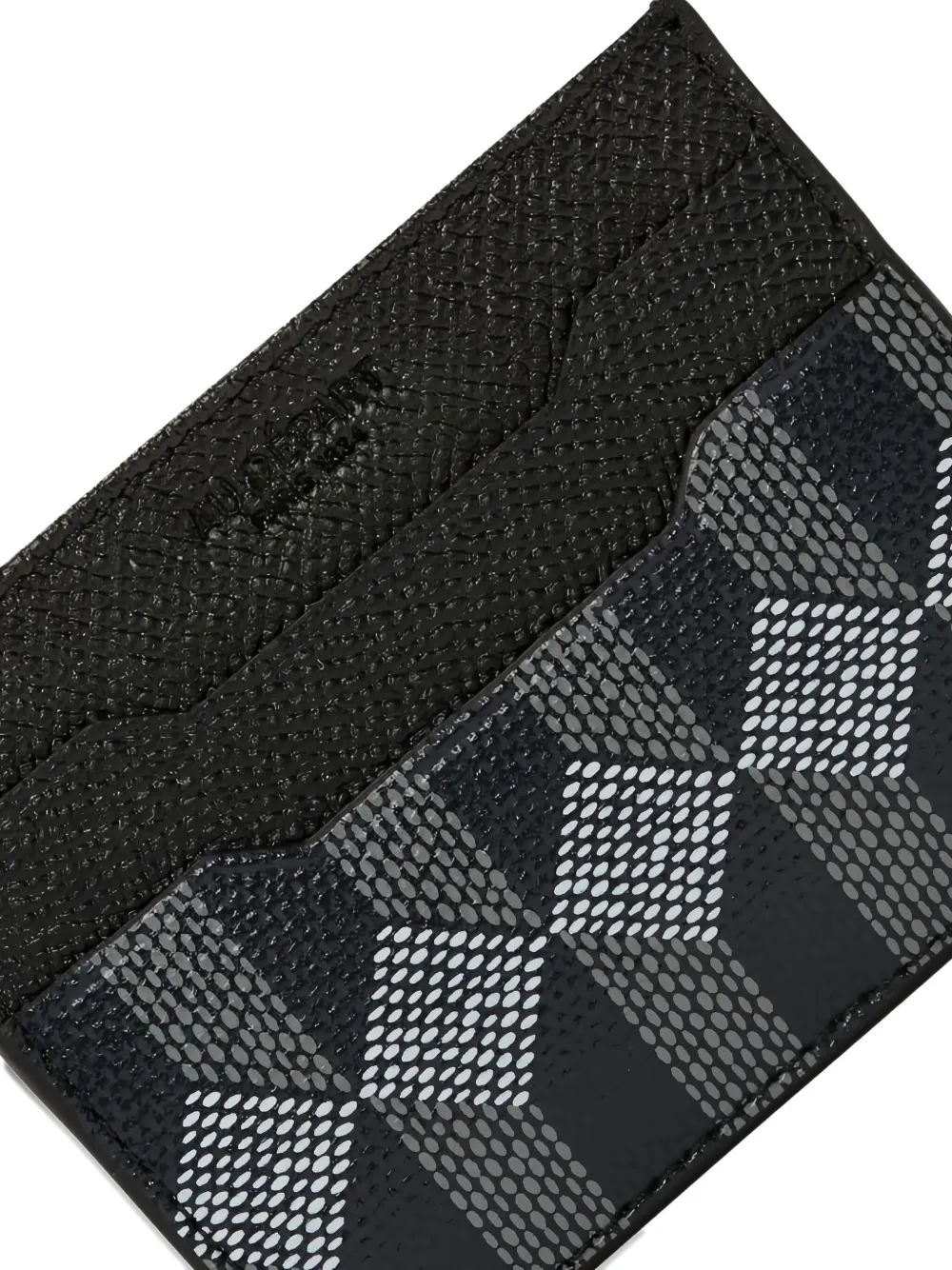 Au Depart Geometric-pattern Card Holder In Black
