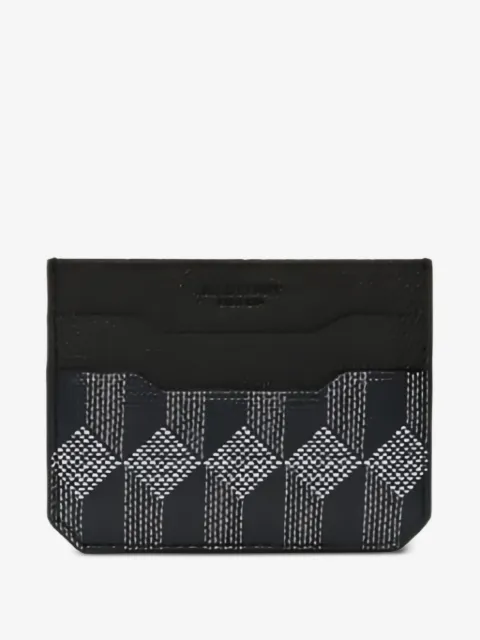 Au Départ geometric-pattern card holder