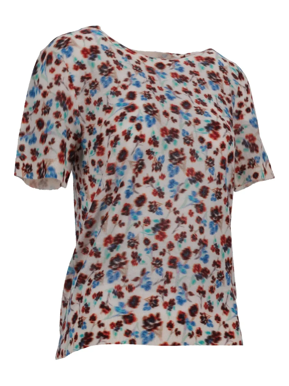 Paul Smith Floral-pattern T-shirt In Neutral