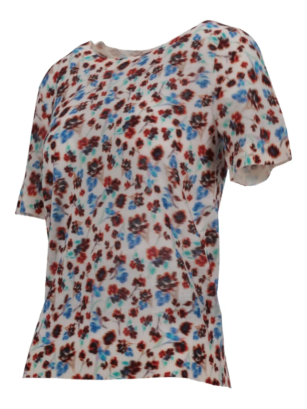 Paul Smith Floral-pattern T-shirt In Neutral