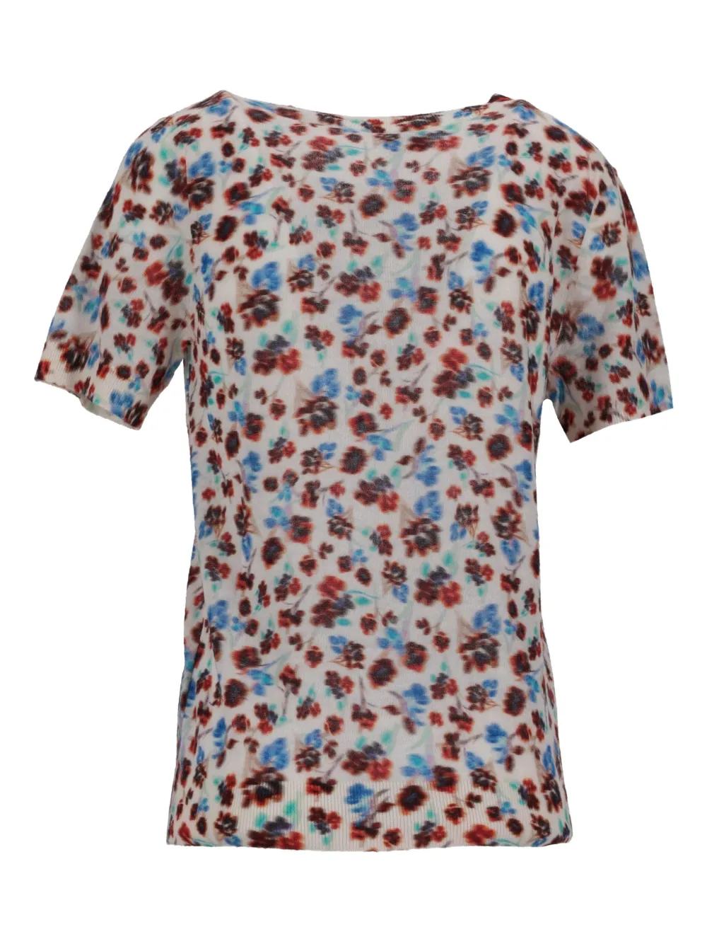 Paul Smith Floral-pattern T-shirt In Neutral