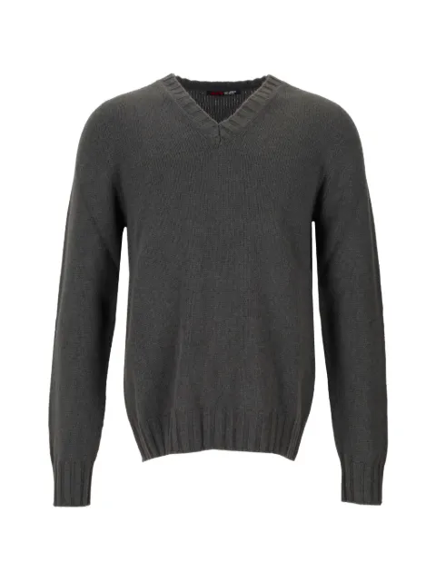 LA ROSE V-neck knitted sweater