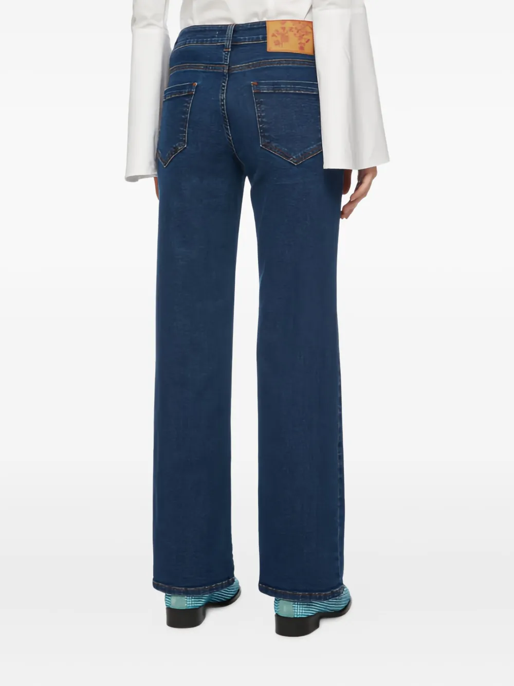 Vivetta embroidery regular jeans - Blauw