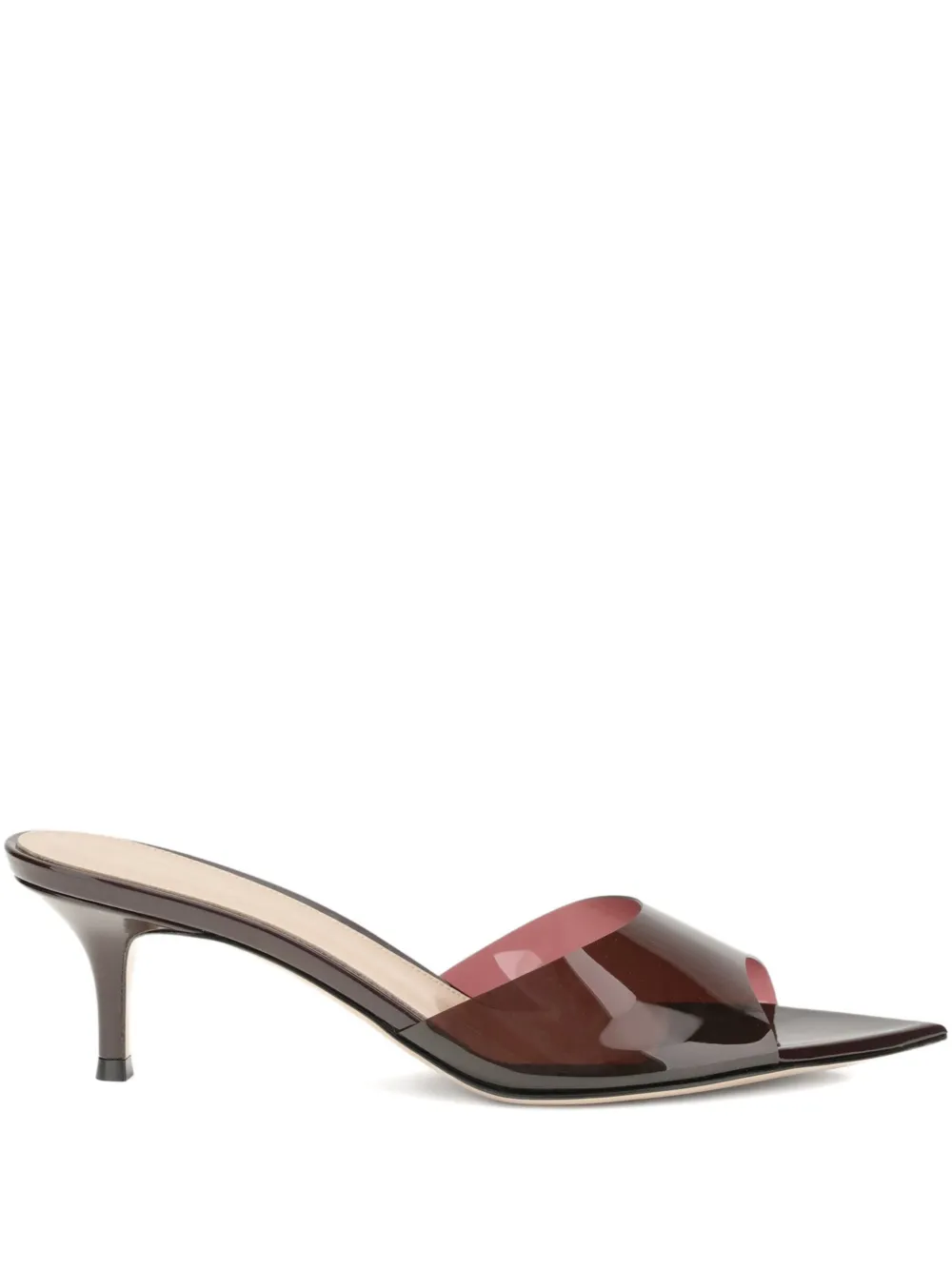 Gianvito Rossi 55 mm Elle sandalen met puntige neus en hak Rood