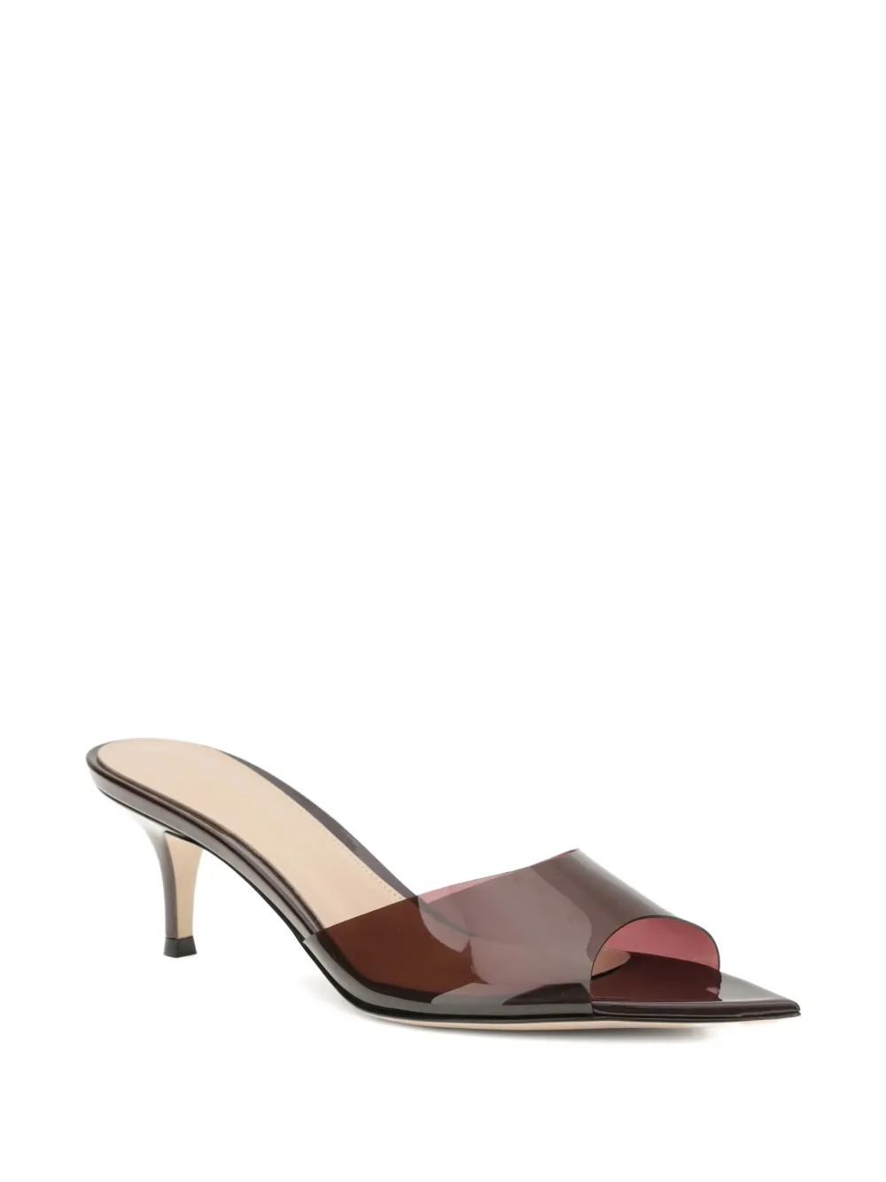 Gianvito Rossi 55 mm Elle sandalen met puntige neus en hak Rood