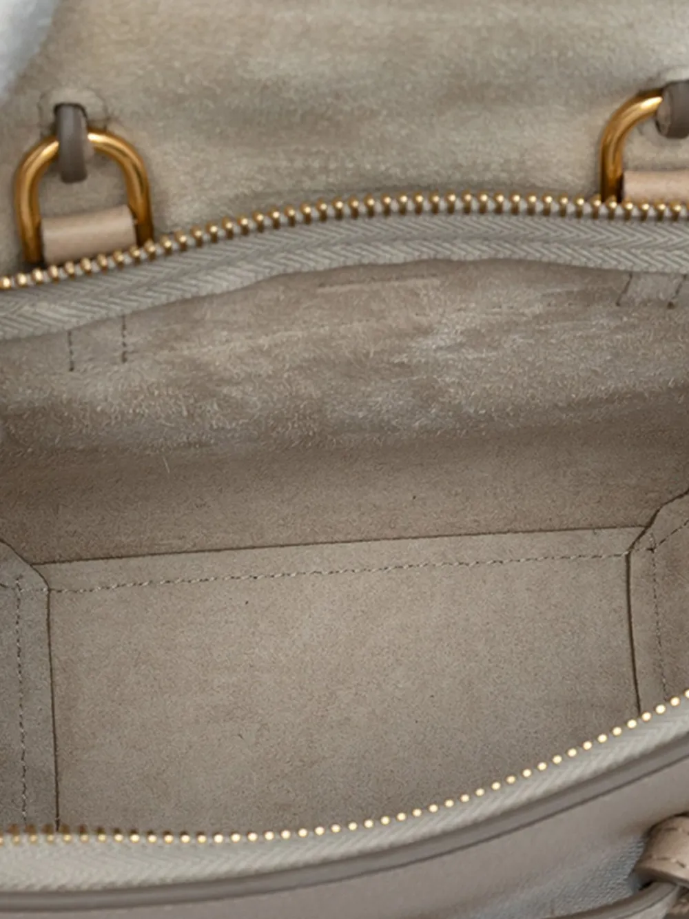 Pre-owned Celine 2020 Pico Grained Calfskin Belt Bag Satchel In Brown