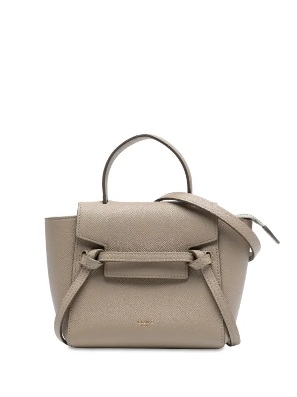 Celine Pre-Owned 2020 ピコ グレインカーフ ベルトバッグ サッチェル