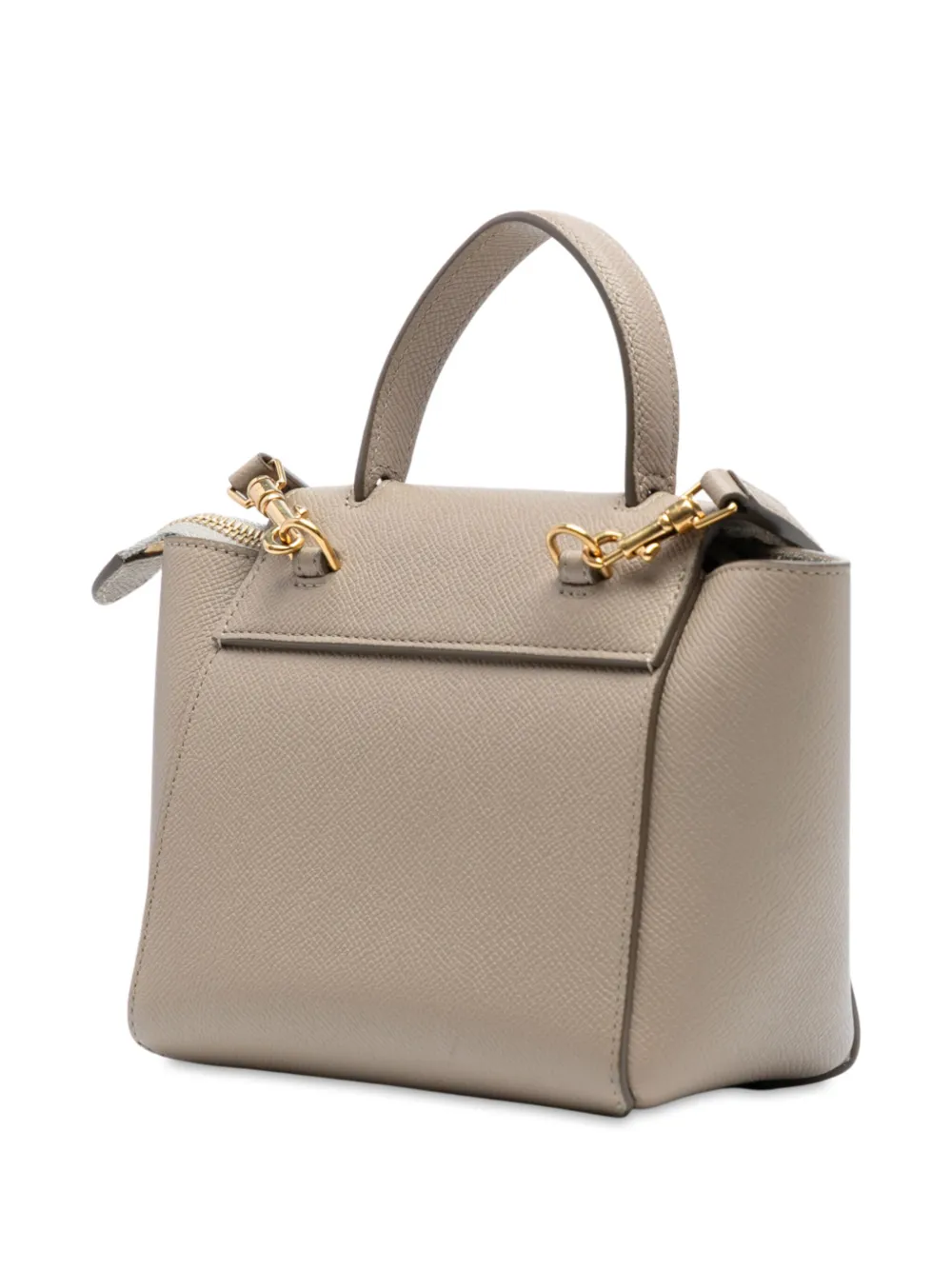 Pre-owned Celine 2020 Pico Grained Calfskin Belt Bag Satchel In Brown