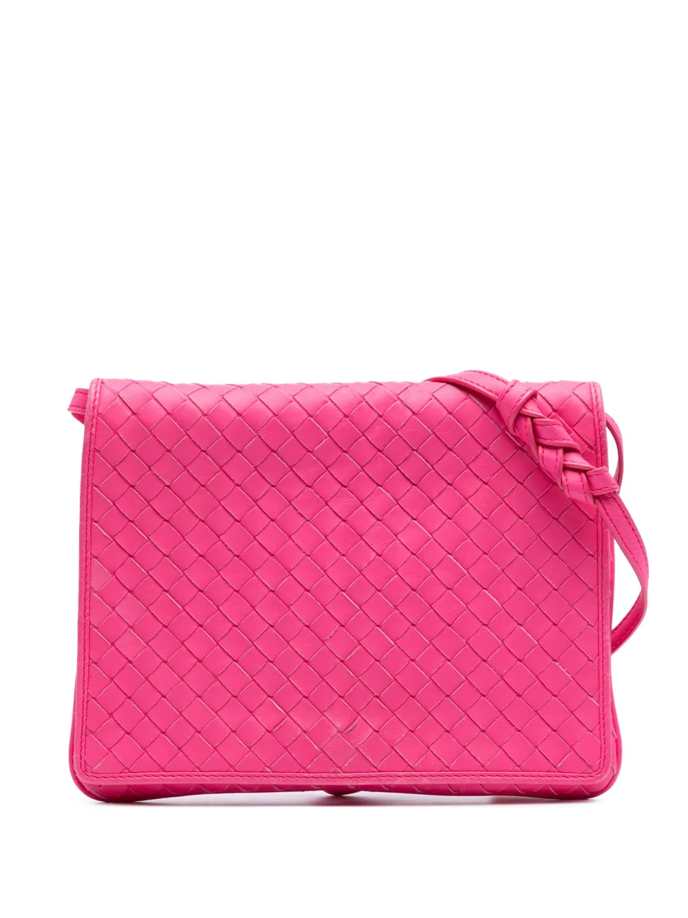 Bottega Veneta Pre-Owned 2012-2025 Nappa Intrecciato Flap crossbody bag - Rosa