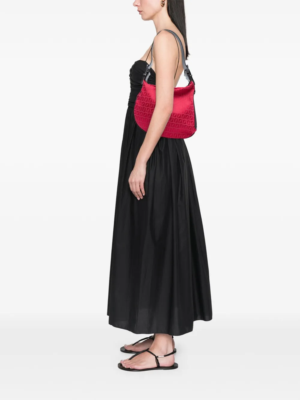 Fendi Pre-Owned 2000-2010 Zucchino Canvas Oyster hobo bag | Pre-Owned | Image 2