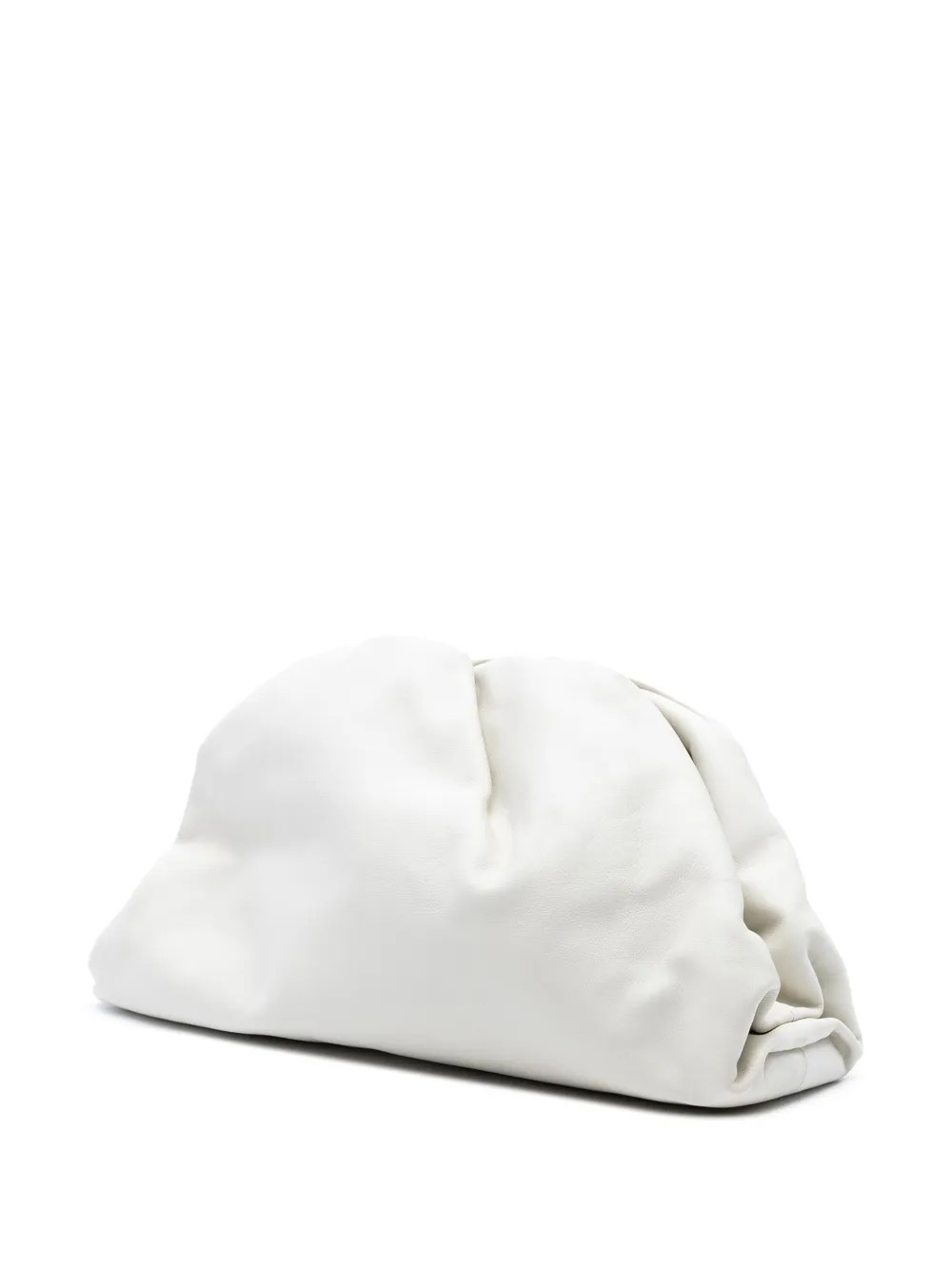 Pre-owned Bottega Veneta 2012-2025 Lambskin The Pouch Clutch Bag In White