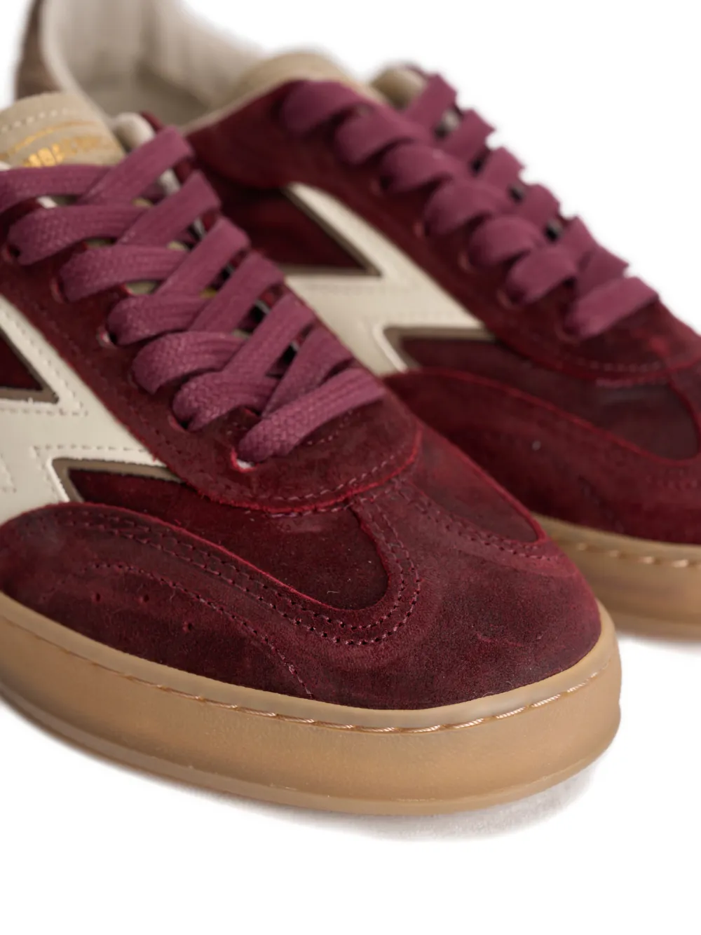 Moa Master Of Arts Lightning Bolt Detail Sneakers In Burgundy