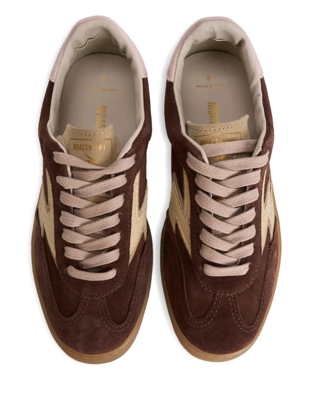 Moa Master Of Arts Lightning Bolt Master Club Sneakers In Brown