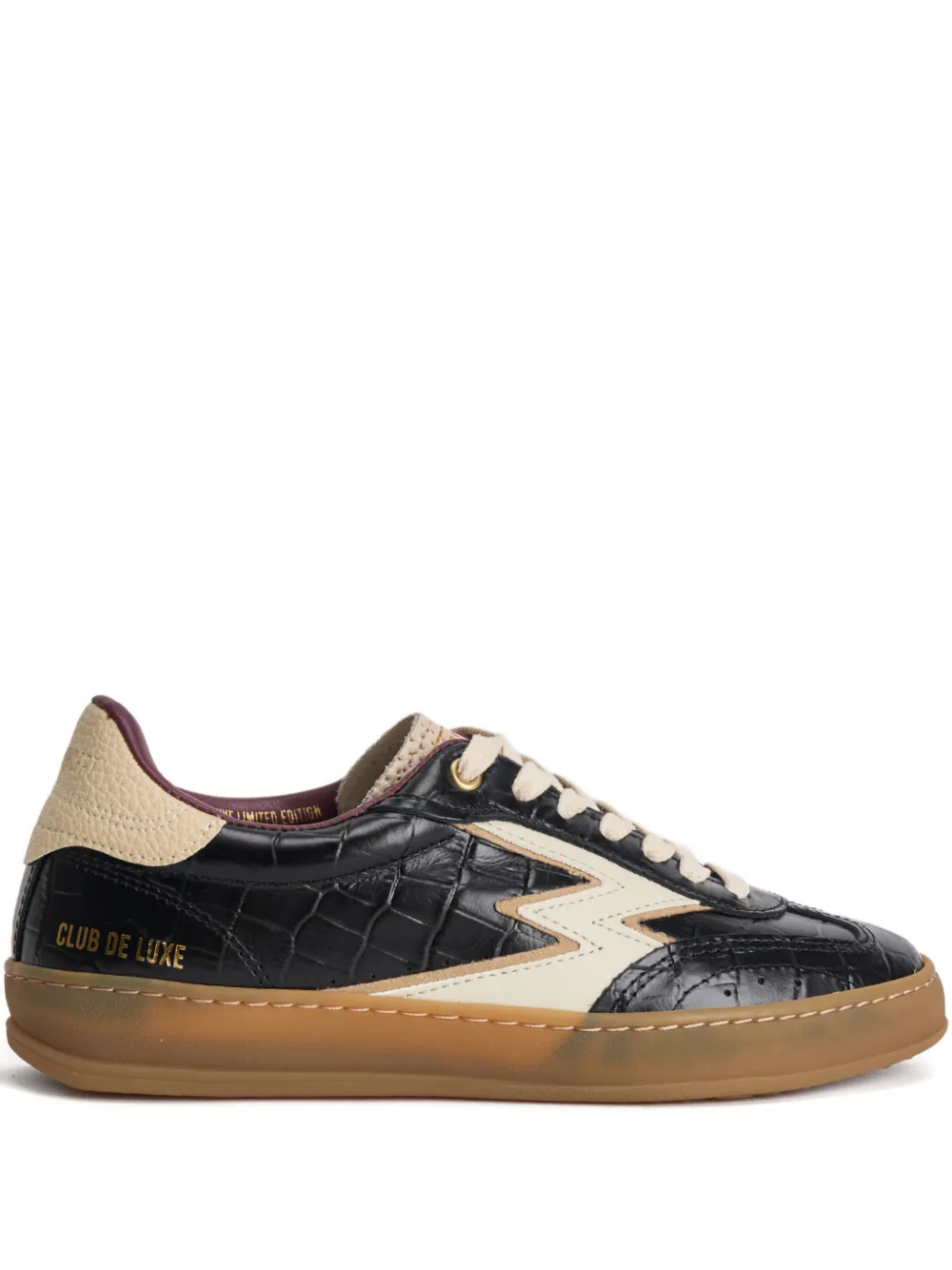 Moa Master Of Arts croc-embossed lightning sneakers - ブラック