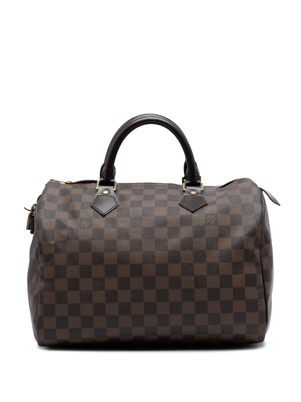 Louis Vuitton Pre-Owned 2010 Damier Ebene Speedy 30 boston bag - ブラウン Louis Vuitton Pre-Owned 2010 Damier Ebene Speedy 30 boston bag - ブラウン