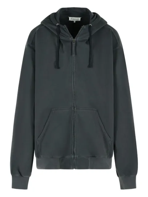Maison Margiela zip-up drawstring hoodie