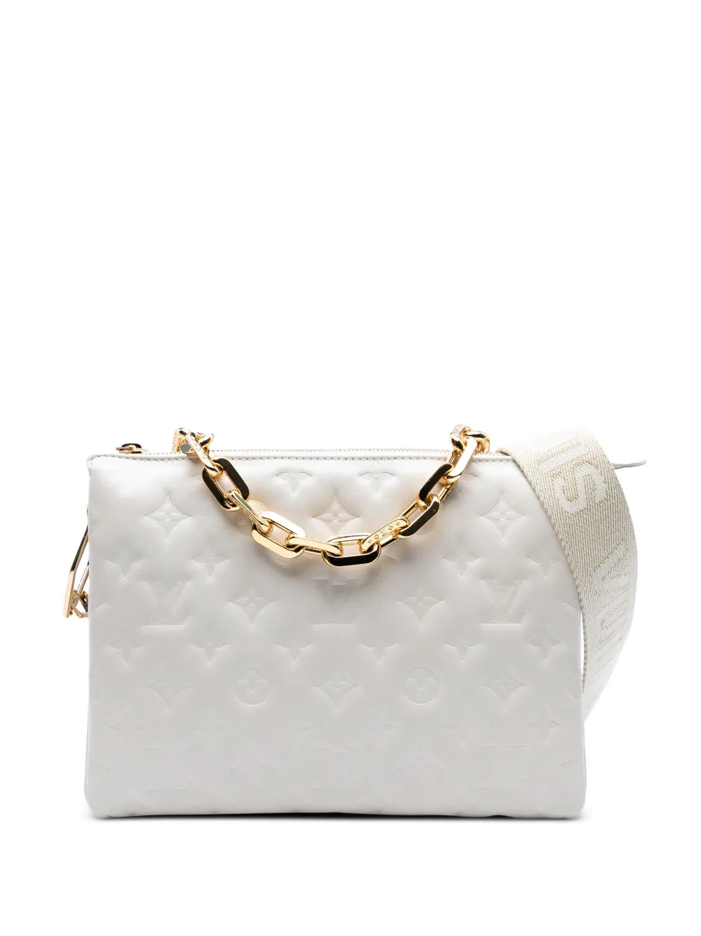 Louis Vuitton Pre-Owned 2021 Monogram Embossed Puffy Lambskin Coussin Louis Vuitton Pre-Owned 2021 Monogram Embossed Puffy Lambskin Coussin