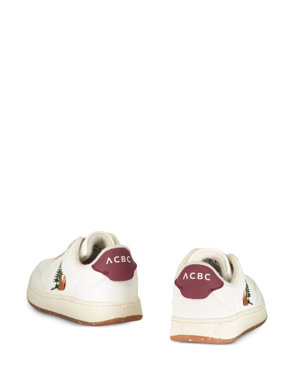 ACBC fox-embroidered sneakers Wit