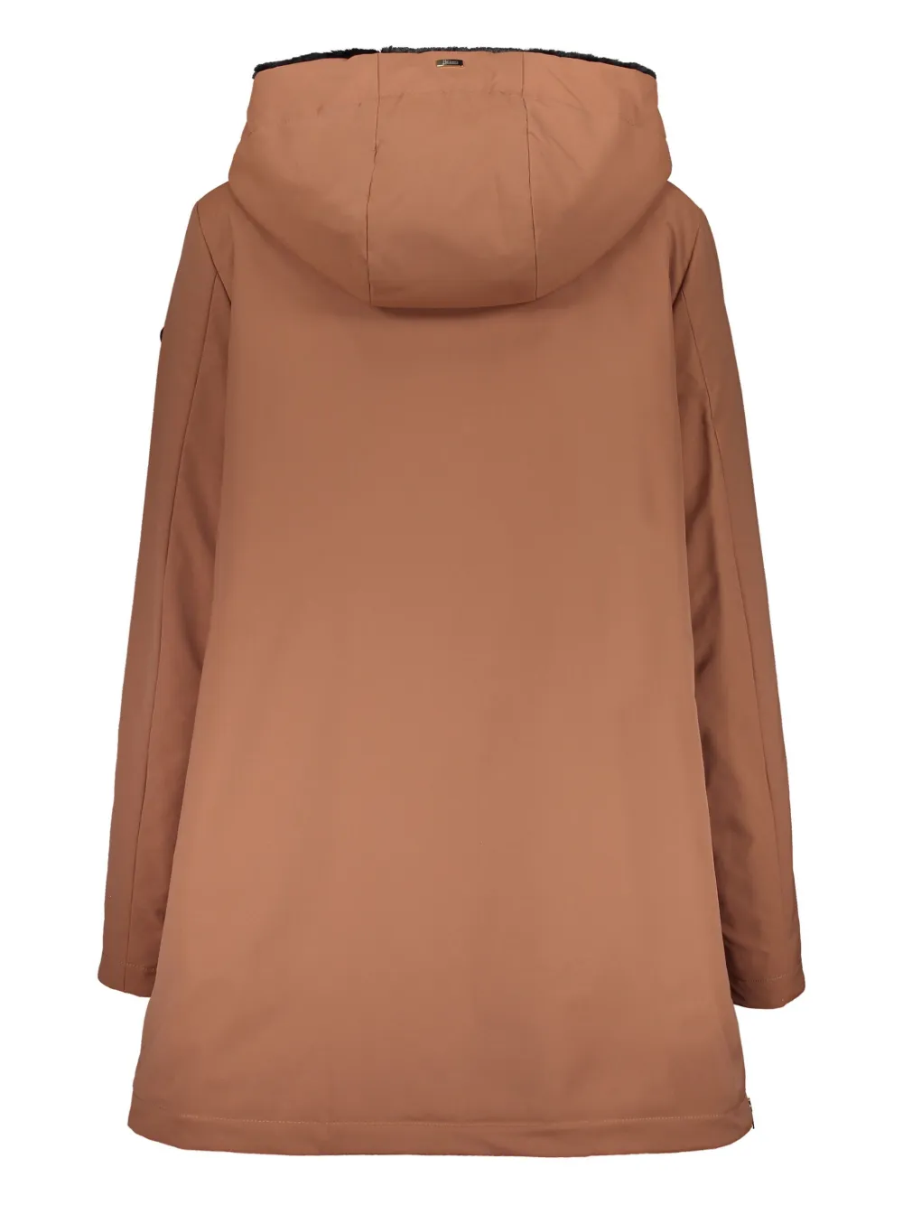 Herno Hooded Parka Jacket In Brown