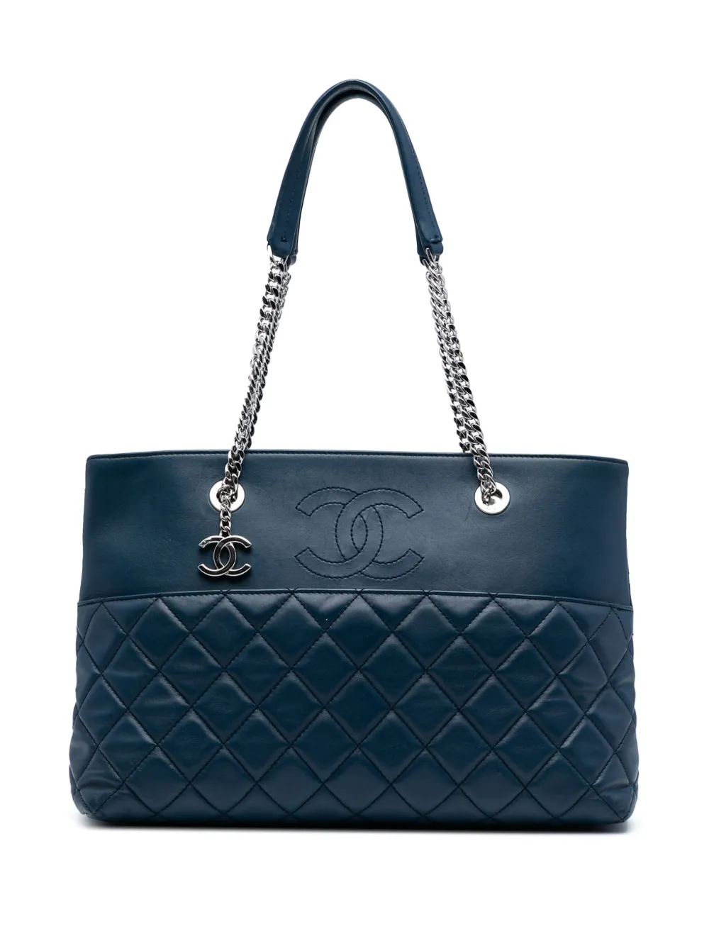 CHANEL Pre-Owned 2016-2017 マトラッセ ラムスキン アーバン ディライト ハンドバッグ - ブルー