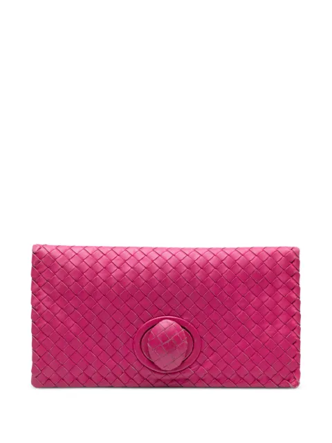 Bottega Veneta Pre-Owned 2012-2025 Nappa Intrecciato Turn Lock clutch bag