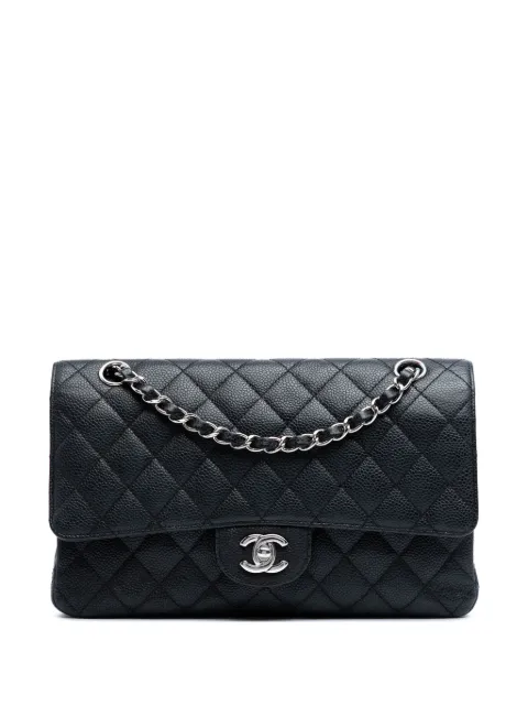 CHANEL Pre-Owned 2009-2010 Medium Classic Caviar Double Flap shoulder bag
