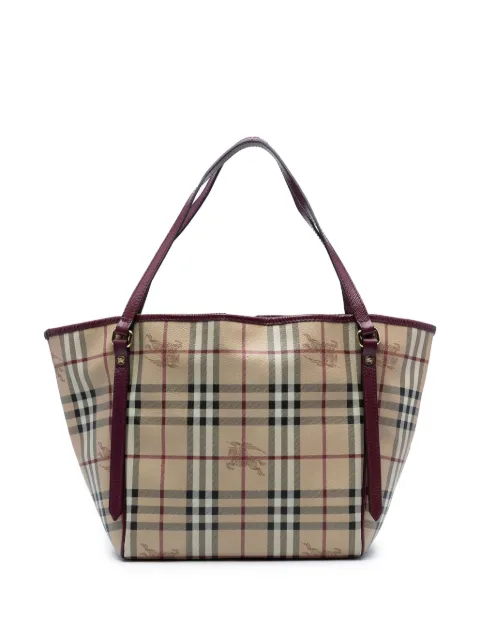 Burberry Pre-Owned tote Canterbury pequeña de lona Haymarket Check revestida 2000-2017