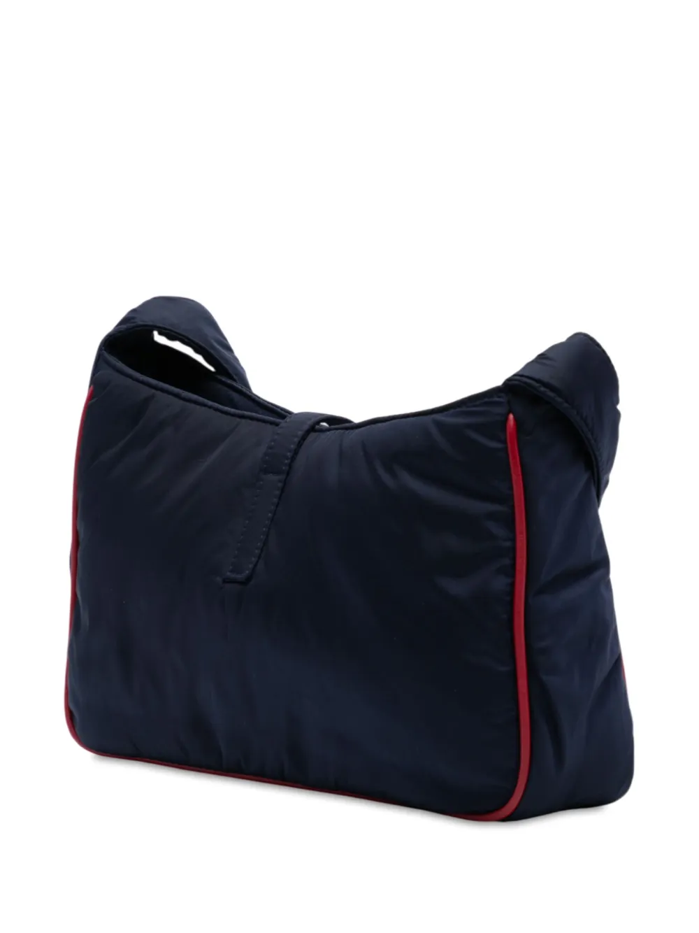 Pre-owned Saint Laurent 2012 Nylon Le 5 A 7 Shoulder Bag In Blue