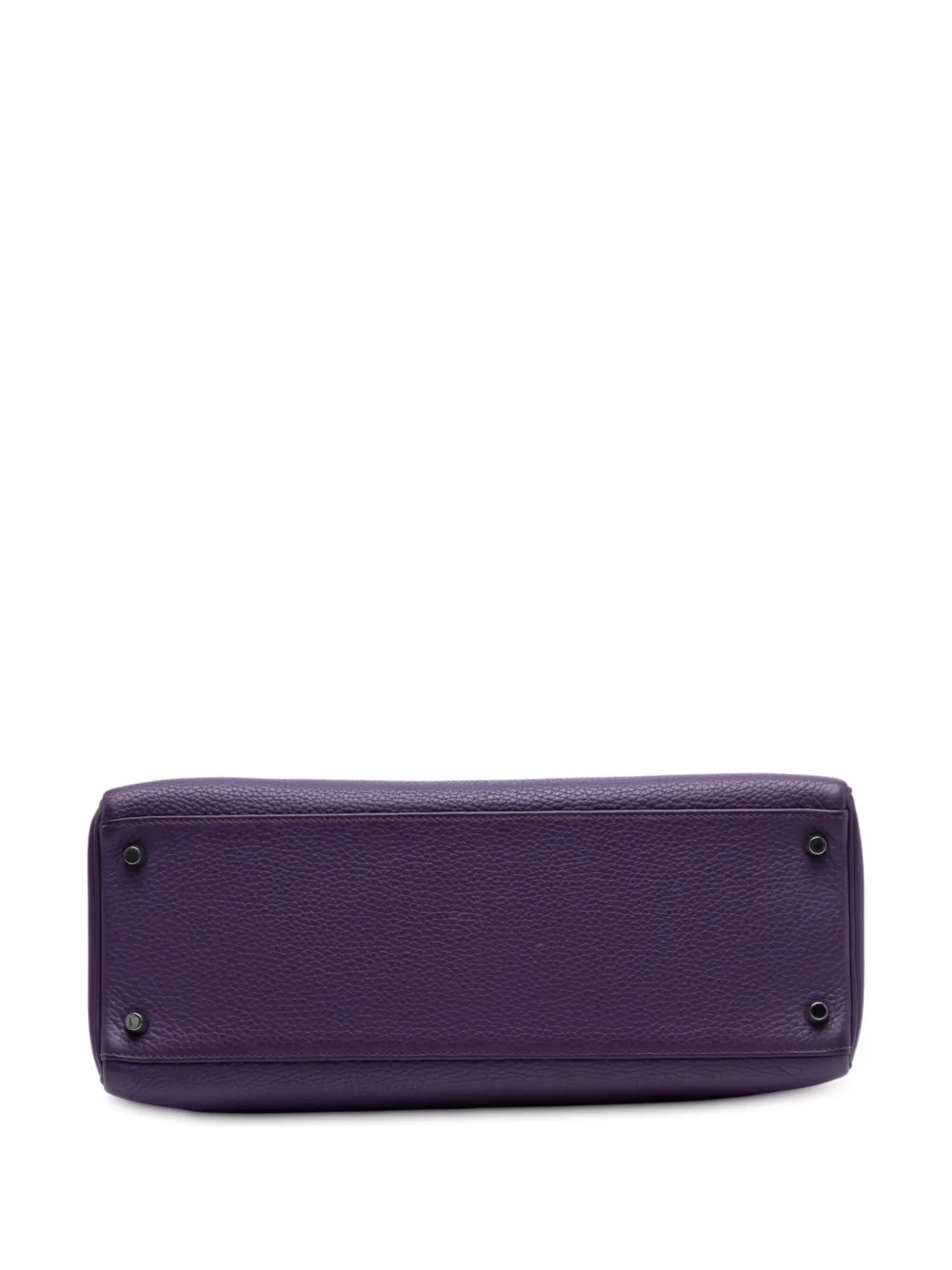 Pre-owned Hermes 2013 Togo Kelly Ii Retourne 35 Satchel In Purple