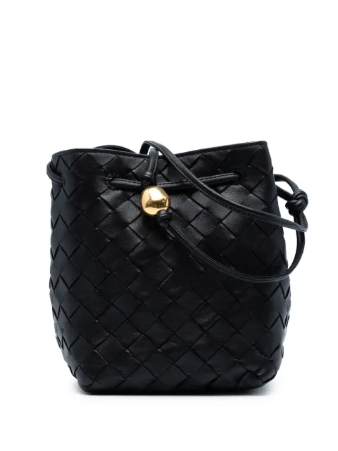 Bottega Veneta Pre-Owned 2012-2025 kleine Intrecciato Beuteltasche aus Nappaleder