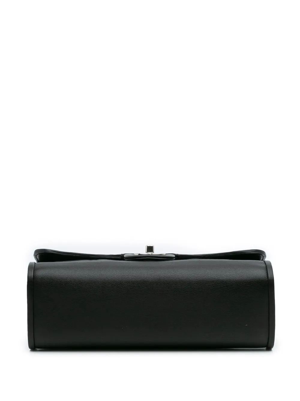 Pre-owned Chanel 2014 Cc Quilted Lambskin Single Flap Crossbody Bag In Black