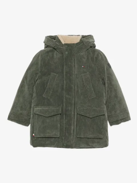 Tommy Hilfiger Junior corduroy hooded jacket