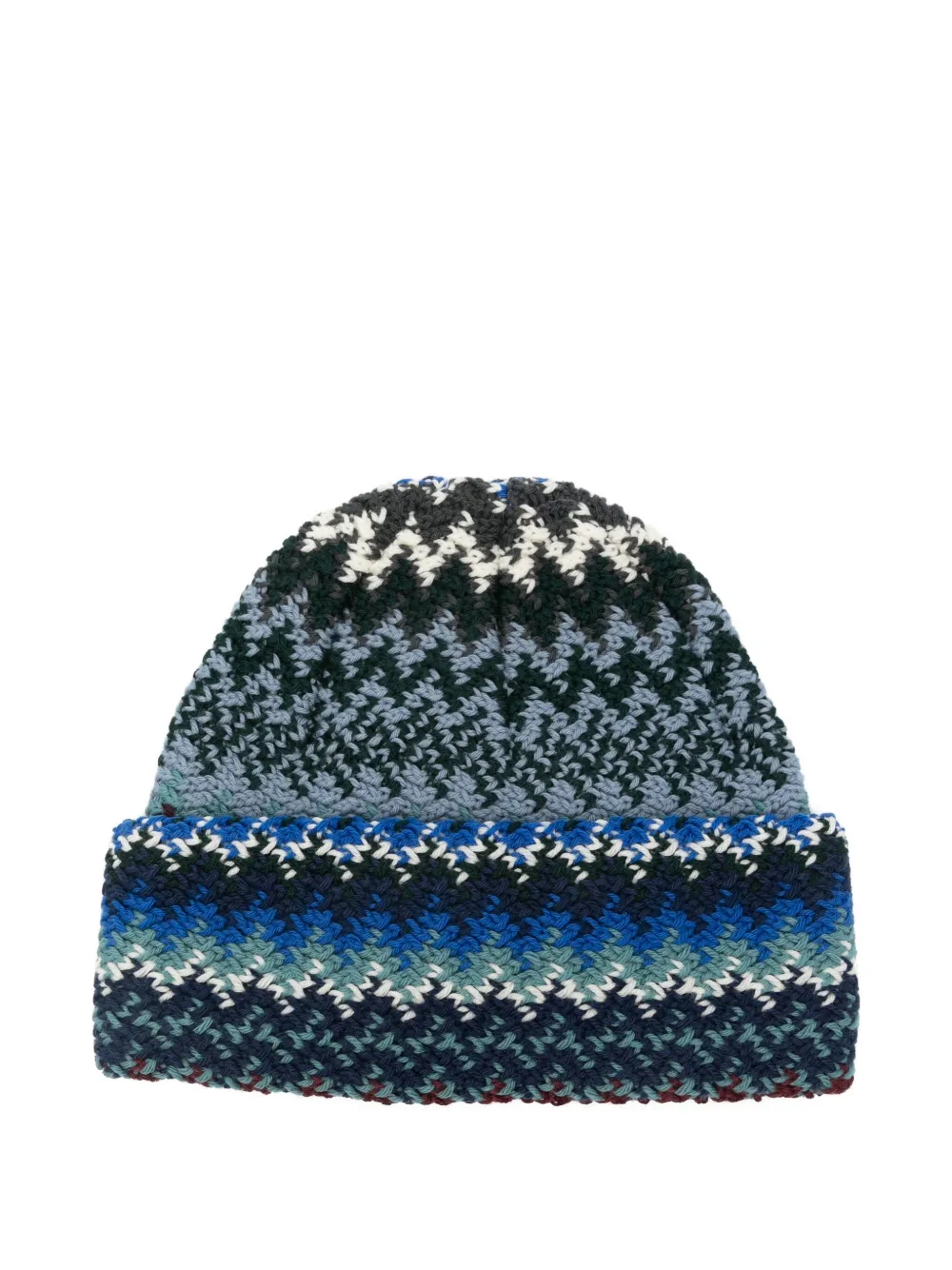 Missoni zigzag beanie hat | Blue | Image 1
