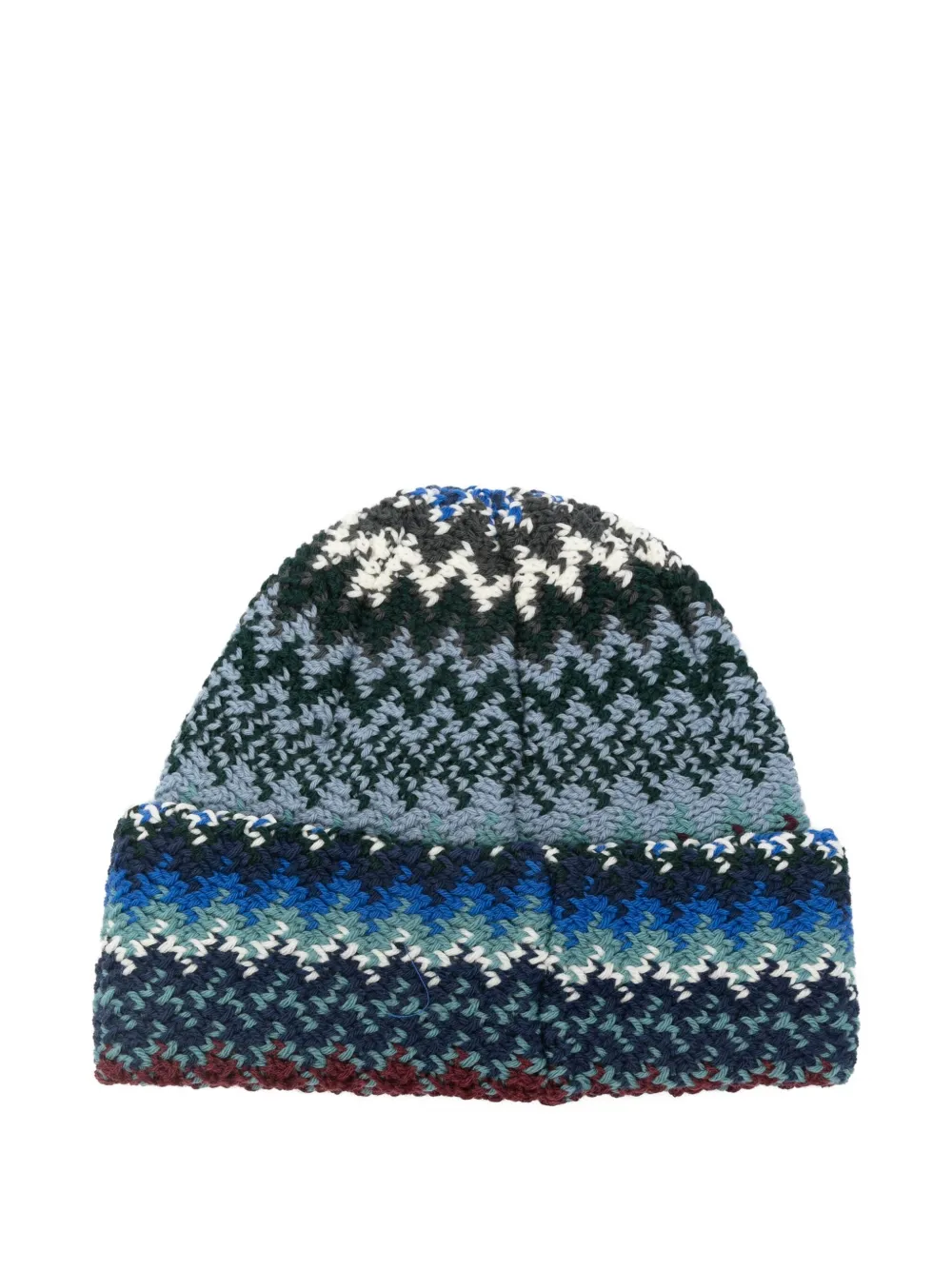 Missoni zigzag beanie hat - Blauw