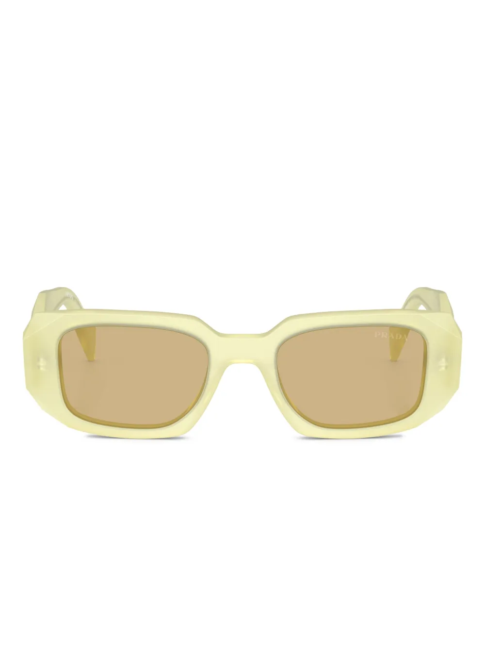Prada Eyewear Symbole geometric-frame sunglasses - Giallo