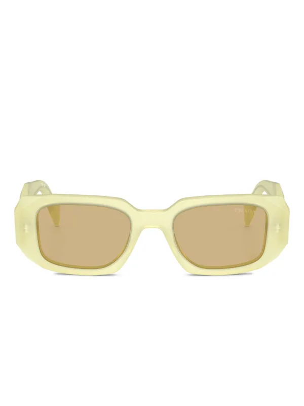 Prada Symbole Geometric Frame Prada Symbole Geometric-Frame Sunglasses - Brown | Editorialist main image 3