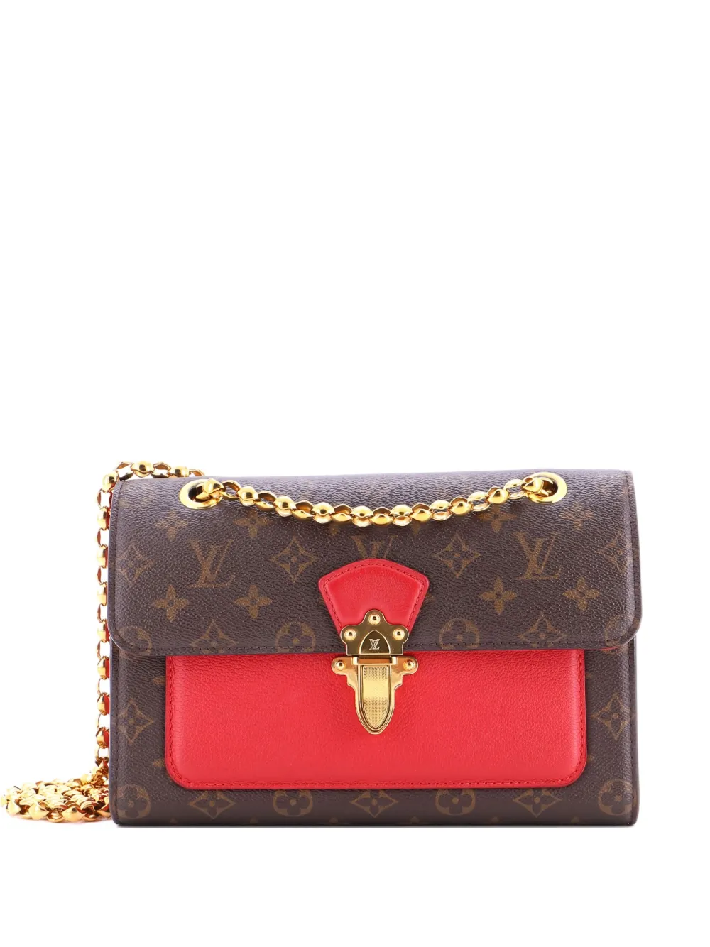 Louis Vuitton Pre-Owned Victoire Handbag Monogram Canvas and Leather Louis Vuitton Pre-Owned Victoire Handbag Monogram Canvas and Leather