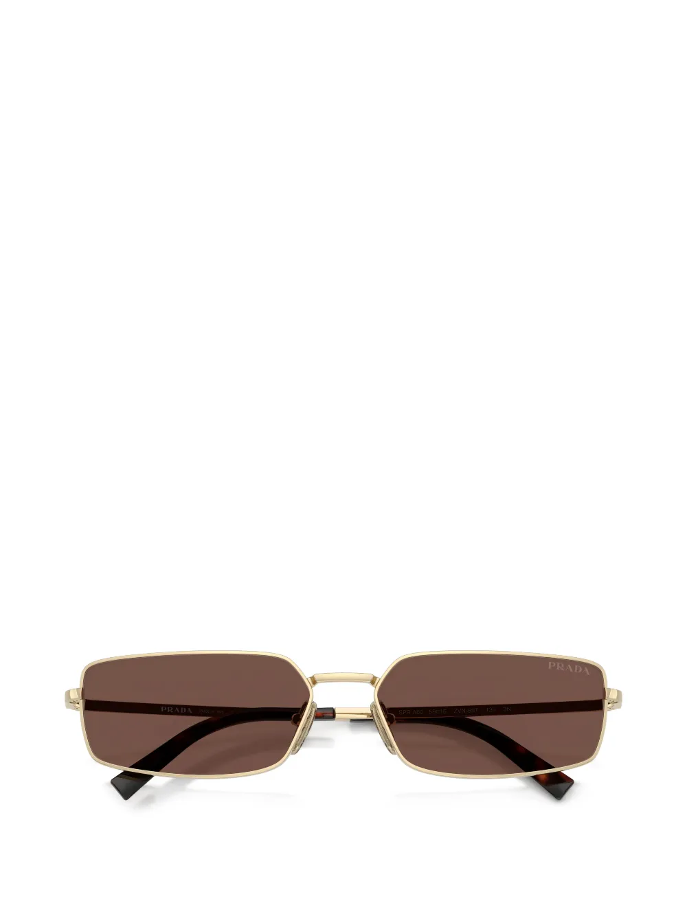 Prada Eyewear Zonnebril met rechthoekig montuur Goud